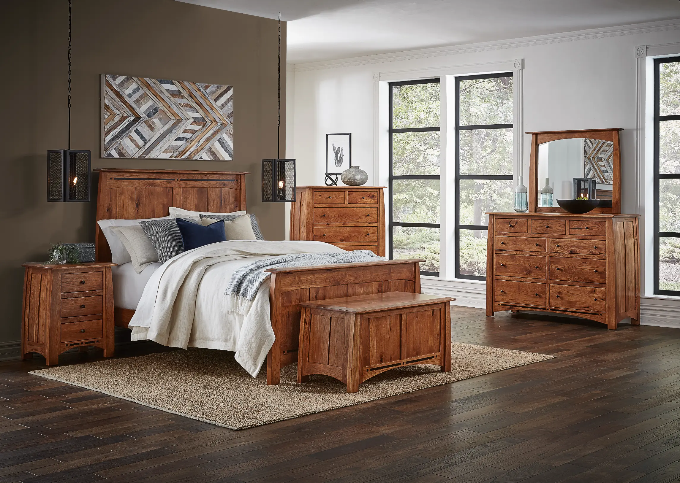 Crafted wood furniture with character